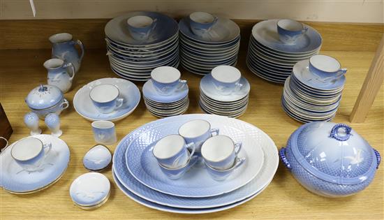 A Royal Copenhagen comprehensive Seagull dinner service